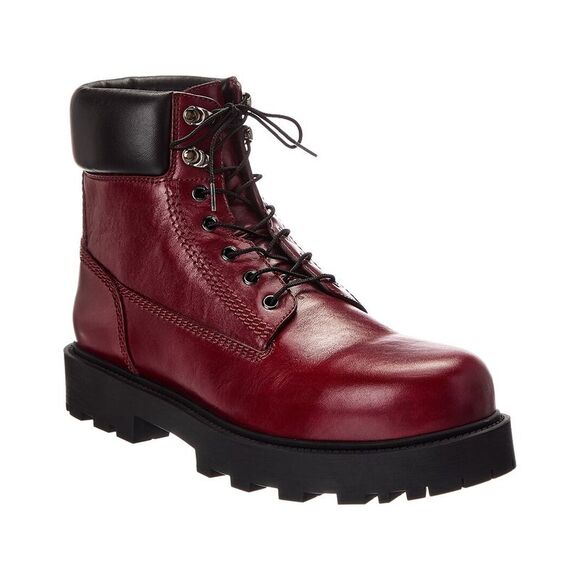 Givenchy Show Leather Boot Red